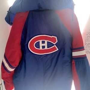 Vintage 90’s Montreal Canadiens starter puffer
